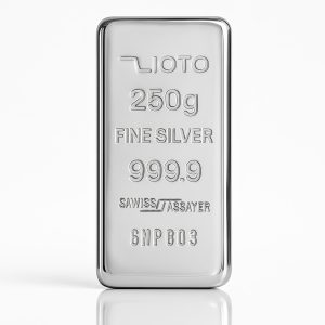 شمش نقره زیوتو 250 گرمی عیار 999.9