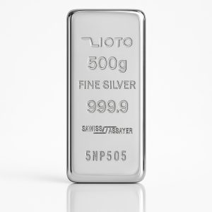 شمش نقره زیوتو 500 گرمی عیار 999.9