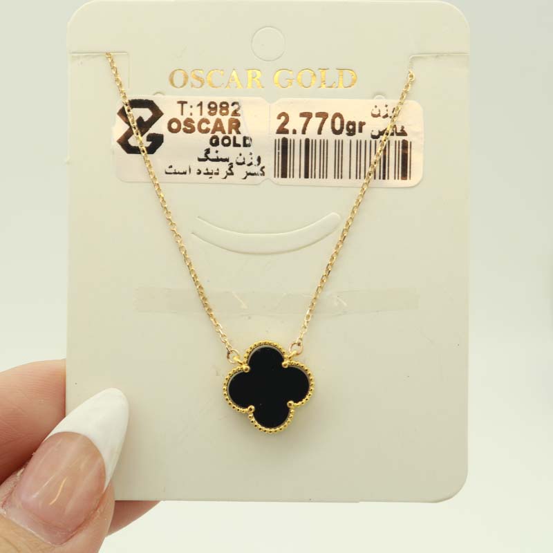 گردنبند ونکلیف مشکی تکی کد 8797