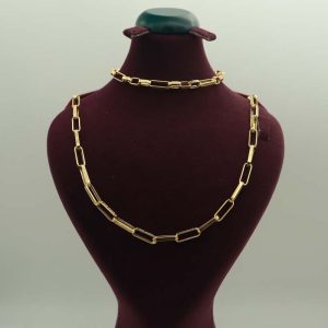 نیم ست گردنی و دستبند ورساچه کد( 10079-10080)