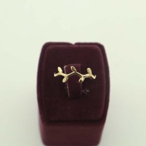 انگشتر مینیمال برگ کد 10903