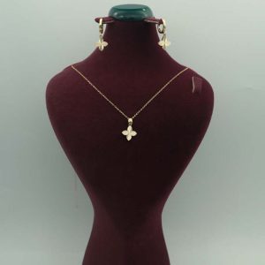 نیم ست تراش طر ح گل کد 11035