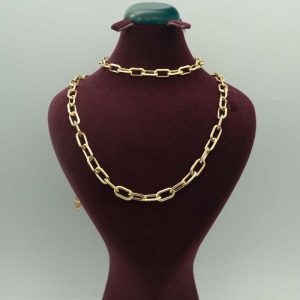 نیم ست گردنی و دستبند حلقه ای اسپرت کد (11066/11067)