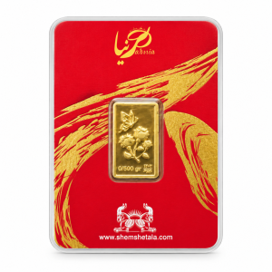 طلای کادوئی طرح شمش (عیار 18) کد 11482