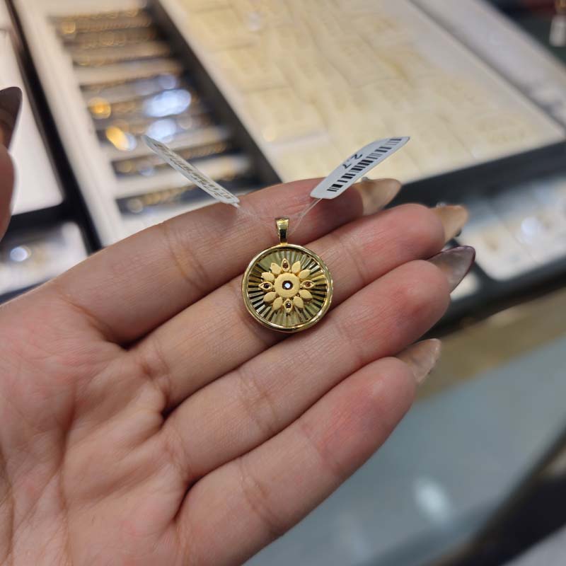 مدال خورشید (وزن سنگ کسر شده) کد S11668 - تصویر 4