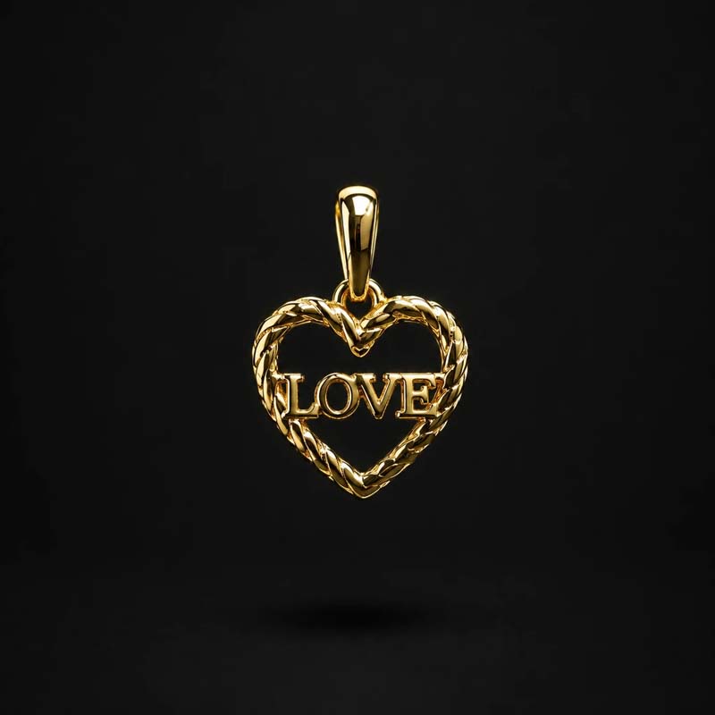 مدال قلب LOVE لوکس کد S11779