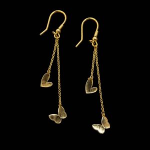 گوشواره قلب و پروانه لوکس کد S11787